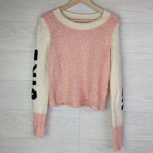 Wildfox Girl Power Pink Sweater